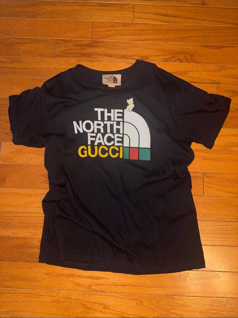 GUCCI x The North Face T-Shirt Black Cat Logo